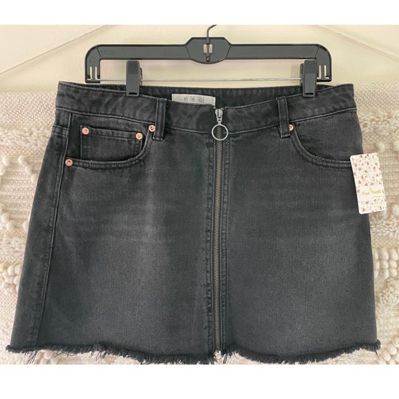 Free People Zip It Up Mini Skirt - Picture 1 of 4